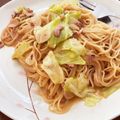 シェリーまま★'s cooksnap of when they made 簡単！いかの塩辛とキャベツのパスタ.
