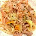悠LOVE航's cooksnap of when they made 焼きうどん.