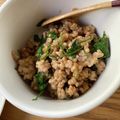 dollyj's cooksnap of when they made パクチーと挽き肉の炒め物.