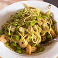 クック11AQA0☆'s cooksnap of when they made ジェノベーゼパスタ海鮮風♫.
