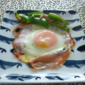 クレイプメートル's cooksnap of when they made まん真ん中のハムエッグ♬.
