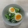 クック9BD0HE☆'s cooksnap of when they made 簡単▶海老とブロッコリーとゆで卵のサラダ.