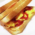 ネコかえる's cooksnap of when they made パンサンド☆ハムバージョン&卵バージョン.