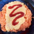 チャメゾウ's cooksnap of when they made 巣ごもり風オムライス.