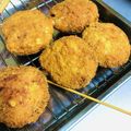 フラガール☆'s cooksnap of when they made メンチカツ♡挽き肉♡キャベツ♡揚げ物.