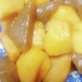レインボーぱんだ's cooksnap of when they made こっくり♪里芋とこんにゃくの艶々煮物♪.
