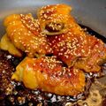 やよい・M's cooksnap of when they made しいたけの肉巻き.