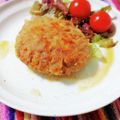 ふうはっちゃん's cooksnap of when they made 簡単節約もやしハンバーグ☆お弁当に☆.