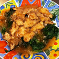 soraのした's cooksnap of when they made 鶏天とほうれん草の・おろしあんかけ.