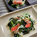 美らはいび's cooksnap of when they made ワカメとカニカマとネギの酢味噌和え.