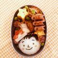 にーまま's cooksnap of when they made キャラ弁　端午の節句　兜の作り方.