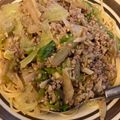しーざあ's cooksnap of when they made やみつき☆豚肉とレタスの味噌バターパスタ.