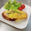 ブリる's cooksnap of when they made スクランブルエッグトースト.