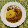コムギ大好き's cooksnap of when they made カレーのライスにピスタチオ✩トッピング.