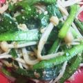 ブランシュkuu's cooksnap of when they made レンジで超簡単！ニラとえのきのごま和え☆.
