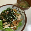 papikun's cooksnap of when they made 残った唐揚げや冷凍唐揚げで♪カラマヨ丼.