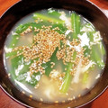 kahourain's cooksnap of when they made ニラと卵の中華スープ.