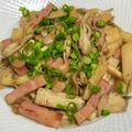maki_08's cooksnap of when they made ☆長いもと舞茸ベーコンのバター醤油炒め.