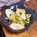 m's cooksnap of when they made もやしときゅうりとベーコンの和え物.