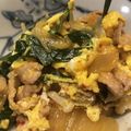 ミルクボール's cooksnap of when they made スタミナ満点☆豚キムチのトロトロ卵とじ丼.