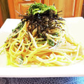 ダッフィーニーうに's cooksnap of when they made 簡単☆和えるだけ☆鮭とたらこのパスタ☆.