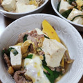 popee8's cooksnap of when they made 豆腐とニラと豚こまときのこの卵とじ.