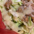 クックIFIIQ3☆'s cooksnap of when they made ｡ஐஃるーぱん？❤️納豆サラダ｡ஐஃ.