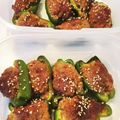 にしあまね's cooksnap of when they made ピーマンの肉詰め★照り焼き風.
