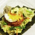 私市ビッキーズ津門巳's cooksnap of when they made “目玉焼き&温泉タマゴの玉々ハンバーグ”.