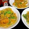 ルぴあ's cooksnap of when they made 厚揚げと小松菜のピリ辛焼きそば.