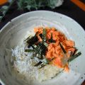 haruku221's cooksnap of when they made 茹で鮭としらす丼.