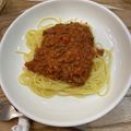 smile♡food's cooksnap of when they made 熟したトマトで作るミートソース.
