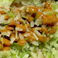 MULA's cooksnap of when they made 毎日の納豆●水菜の茎でシャキシャキと.