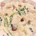 悠LOVE航's cooksnap of when they made 超簡単！鶏もも肉とほうれん草のクリーム煮.