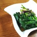 ☆にん☆'s cooksnap of when they made おばあちゃんの味♪行者にんにくのおひたし.