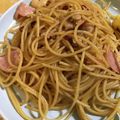 7つみ7つみ's cooksnap of when they made しめじとベーコンのにんにく醤油パスタ.