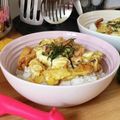 mme_milk's cooksnap of when they made ➏　超速Ⅱ☆焼き鳥缶の卵とじ丼　➏.