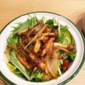 tumitumiki's cooksnap of when they made ごま油香る＊水菜としめじの簡単和風サラダ.