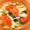 Aloha☆★'s cooksnap of when they made ほうれん草とトマトのかき玉スープ.