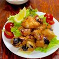 ルぴあ's cooksnap of when they made 米粉で♪ タコの唐揚げ.