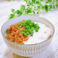 Satoco❋'s cooksnap of when they made とろろ茗荷の納豆ご飯.
