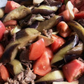 m11m11's cooksnap of when they made トマトと茄子と牛肉とエリンギのポン酢炒め.