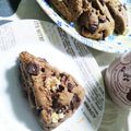 chako106HM's cooksnap of when they made スタバ風*チョコレートチャンクスコーン*.