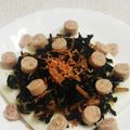 私市ビッキーズ津門巳's cooksnap of when they made わかめなめ茸桜えびはんぺんオープンサンド.