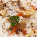 楽しい畑's cooksnap of when they made 炊飯器で簡単！筍おこわ.