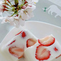 umi☆neco's cooksnap of when they made 簡単♪いちご牛乳寒天.