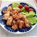 FGO☆'s cooksnap of when they made 米粉でカリッと！鶏むね肉のやわらか唐揚げ.