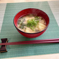 FGO☆'s cooksnap of when they made 小松菜と松山あげのほっこりお味噌汁♪.
