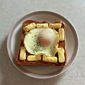 ＊なみへい＊'s cooksnap of when they made ❁満腹♡デミたまトースト❁.