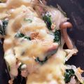 あたむ❤189's cooksnap of when they made キャンプの朝ごはん！お餅グラタン（風）.